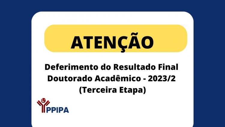 Deferimento do Resultado Final - Doutorado
